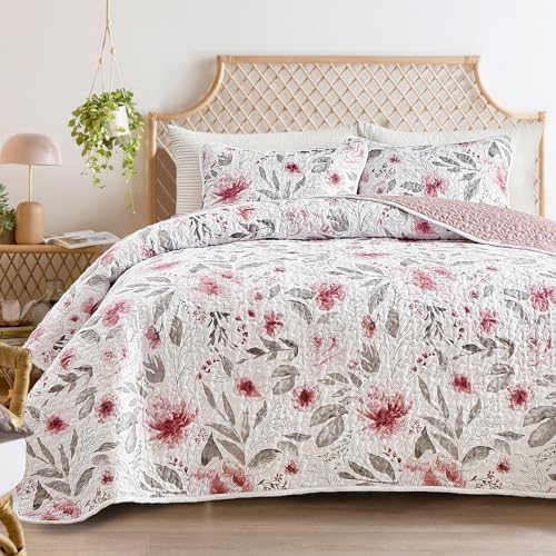 Flysheep Botanical Quilt Set Twin Size 2 Pieces