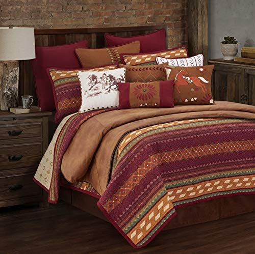 H HIEND ACCENTS Super King Quilt Set with Pillow Shams