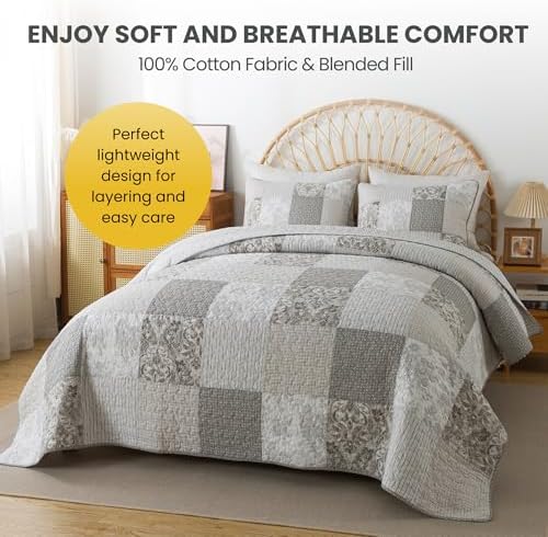 SLPR Silver Linings Cotton Quilt Set - King Size