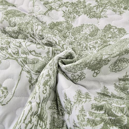 WONGS BEDDING Botanical Quilt Set California King