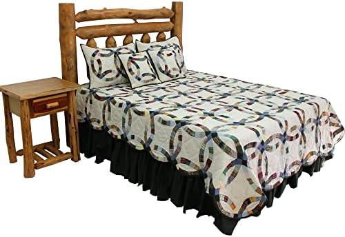 Patch Magic Cream Stone Wall Luxury King Quilt Set 1