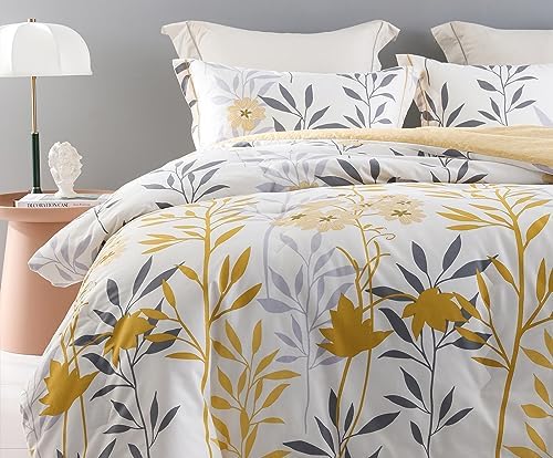 SLEEPBELLA 600 Thread Count Cotton Comforter Set 3Pcs