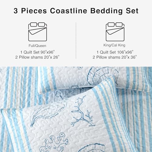 HORIMOTE HOME Coastal Quilt Set King Size