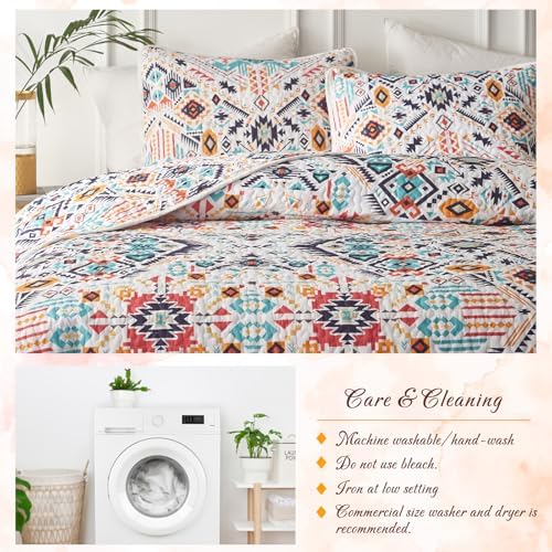 Tititada 3 Piece Boho Quilt Set Queen Size