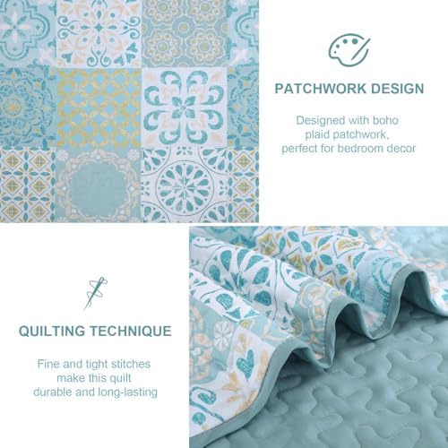 Dobuyly Patchwork Quilt Set Queen Size 1