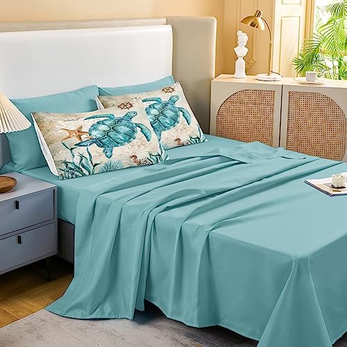 Merryword 8-Piece Ocean Turtle Bed In A Bag