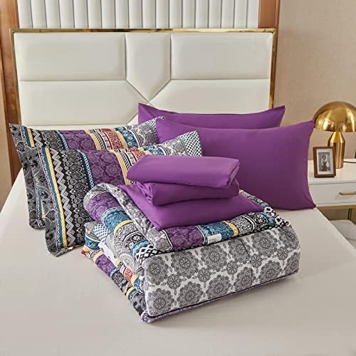 Cottolester Boho Comforter Set 8 Piece Bed in a Bag