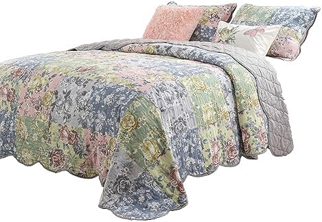 Benzara Eni 3 Piece California King Quilt Set