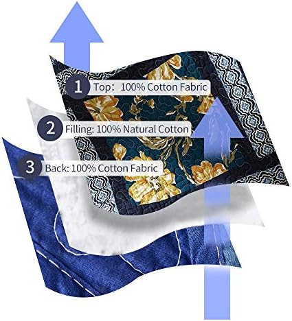 DECMAY Queen Size Quilt Set 100 Cotton Patchwork