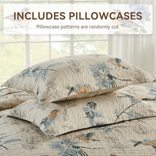 Comforbed Cotton Bird Quilt Set 3-Piece 1