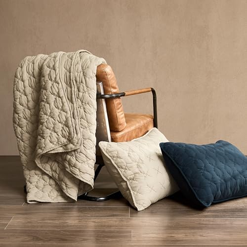 HomeSerene Navy Blue Cal King Quilt Set 1