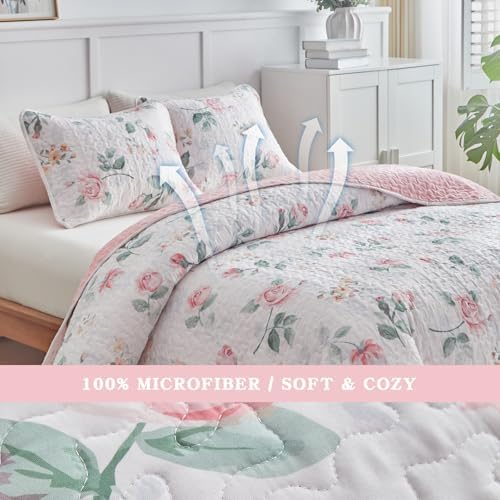 UOZZI BEDDING Reversible Quilt Set California King