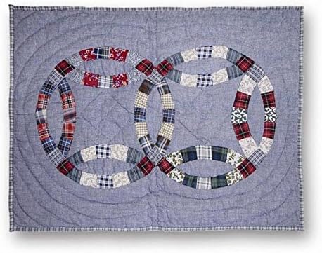 Blue Cascade Queen Quilt 4-Piece Set - Hand-Cut Patchwork Cotton 1