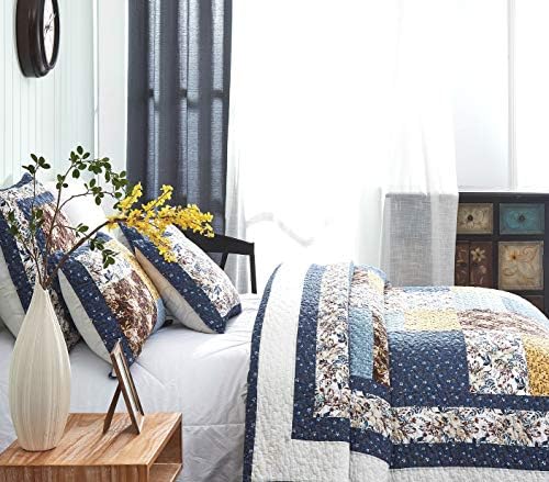 Tache Prewashed Cotton Patchwork Quilt Set California King