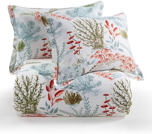 HiEnd Accents Oceania Coastal Comforter Set 3 Piece Super King