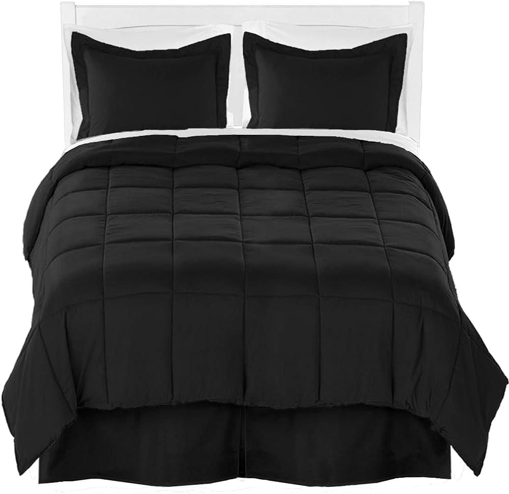 Bare Home Full XL Comforter Set with Sheet and Skirt