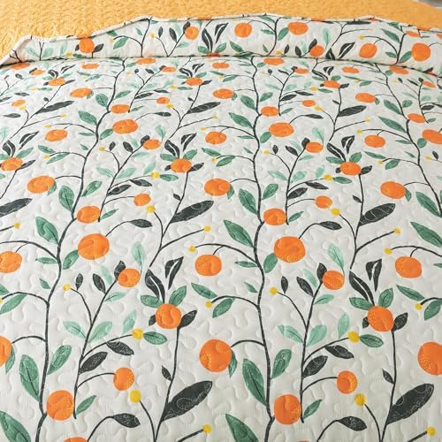 HoneiLife Floral Quilt Set King Size 3-Piece