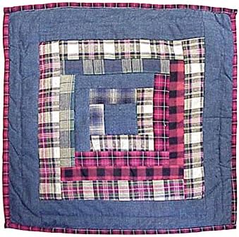 Blue Red Elegance Twin Quilt Set 5 Pieces