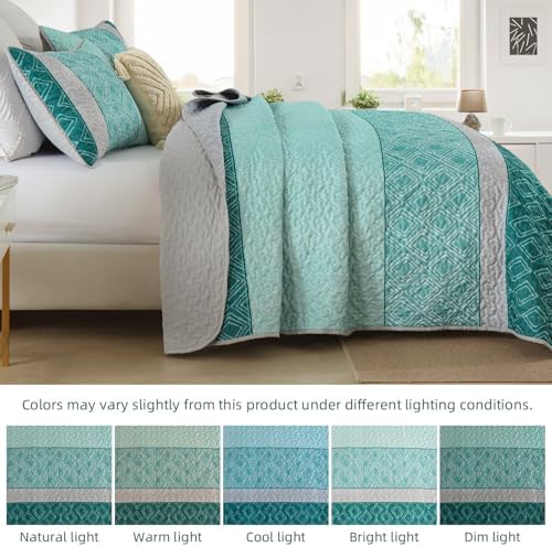Cottolester Boho Quilt Set California King 3 Pieces 1