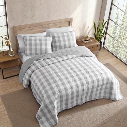 Eddie Bauer Queen Quilt Set - Cotton Reversible with Matching Shams