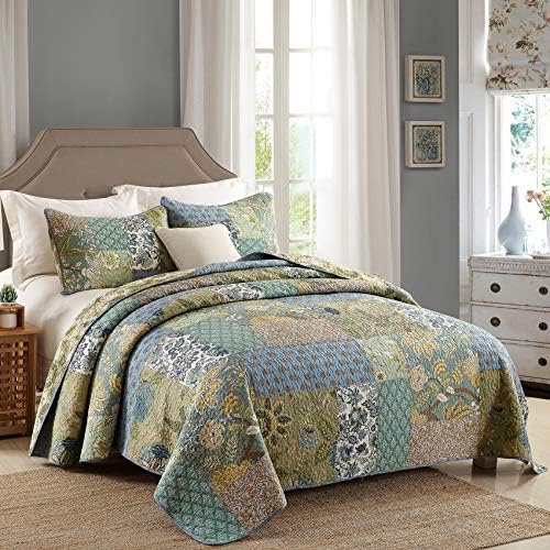 MaiuFun Cotton Quilt Set King Size 3-Piece
