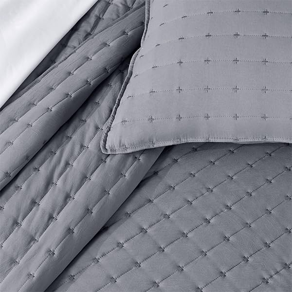 Suchbed Grey California King Quilt Set