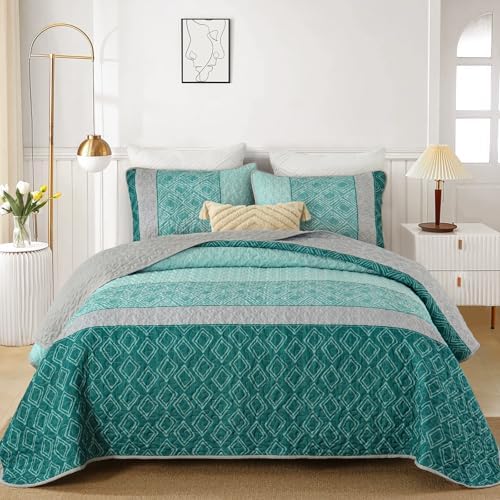 Cottolester Boho Quilt Set California King 3 Pieces 1