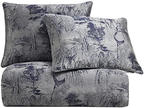 HiEnd Accents Pastoral Jacquard 3 Piece Comforter Set