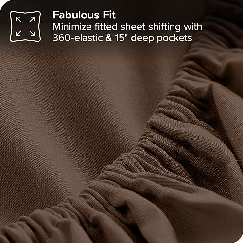 Upluxius Cocoa Bed-in-a-Bag 7 Piece Comforter Set