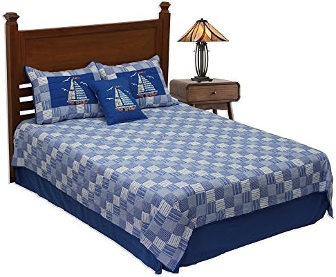 Patch Magic Tumbling Blues Super King Quilt Set