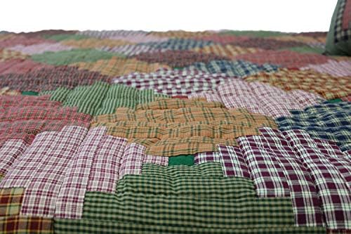 Patch Magic Harvest Log Cabin California King Quilt Set 1