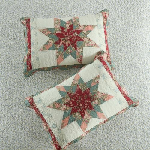 Cotton Bedspread Quilt Set 3 Piece Reversible King Size
