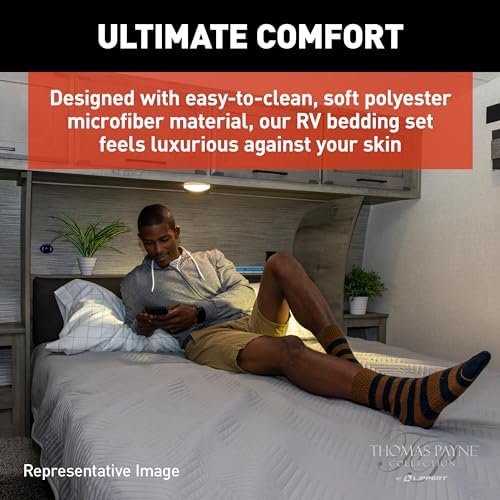 Lippert Easy Zzzs RV Bedding Set - Queen Grey 1
