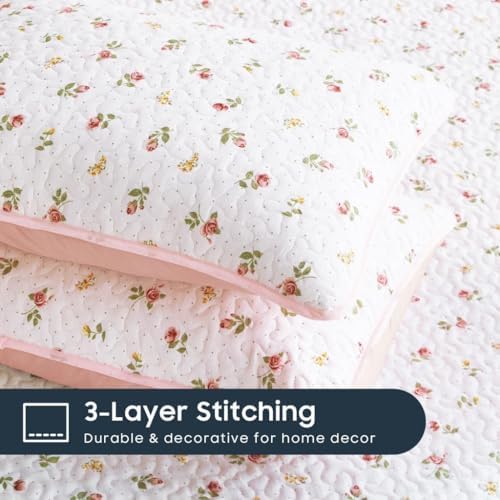 Wake In Cloud - Floral Quilt Set for Women