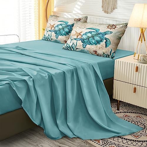 Merryword 8-Piece Ocean Turtle Bed In A Bag