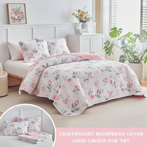 UOZZI BEDDING Reversible Quilt Set California King