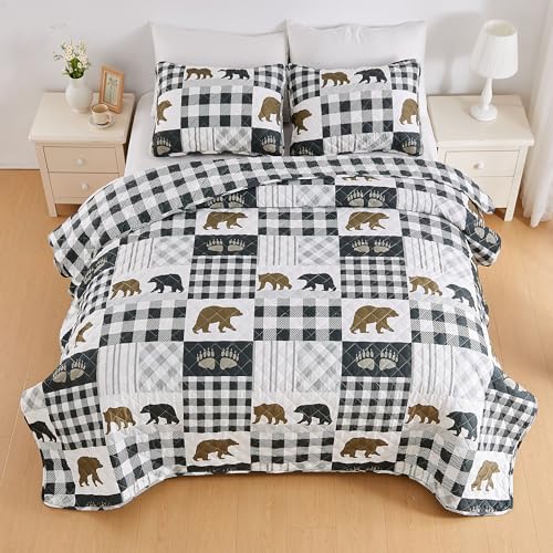 Rustic Quilt Set King Size with Shams