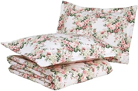 Laura Ashley Queen Quilt Set in Joyce Pink 1