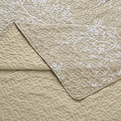 Royal Tradition 7PC Wrinkle-Free Quilt Set - Full Size - Odette Beige