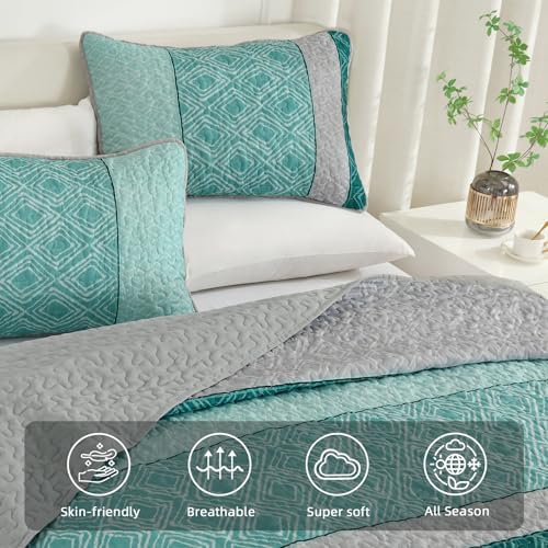 Cottolester Boho Quilt Set California King 3 Pieces 1