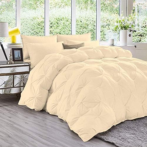 Home Luxury 5 Piece Pinch Pleated Comforter Set