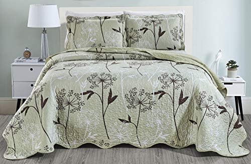 Masterplay 3-Piece Fine Printed Full Size Quilt Set
