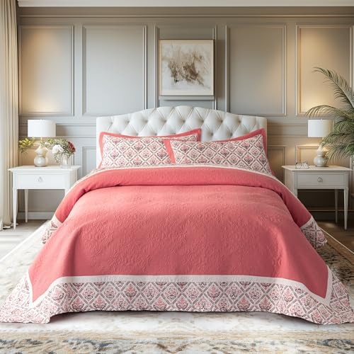 ALPHA HOME Lightweight Quilt Set - Reversible All-Season 3-Piece