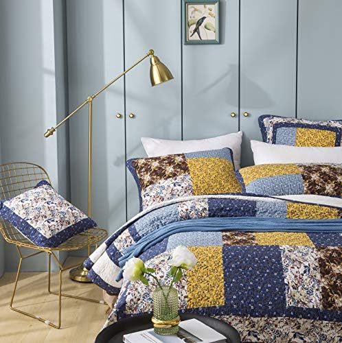 Tache Prewashed Cotton Patchwork Quilt Set California King