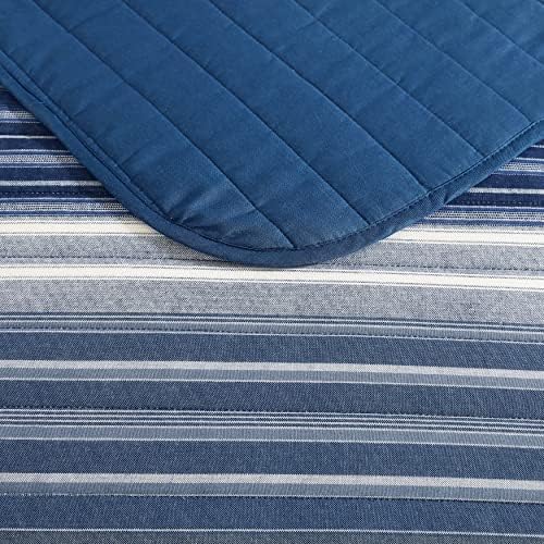 Nautica King Quilt Set - 100 Cotton Reversible Bedding 1