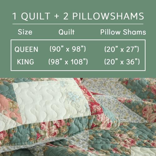 Cotton Bedspread Quilt Set 3 Piece Reversible King Size