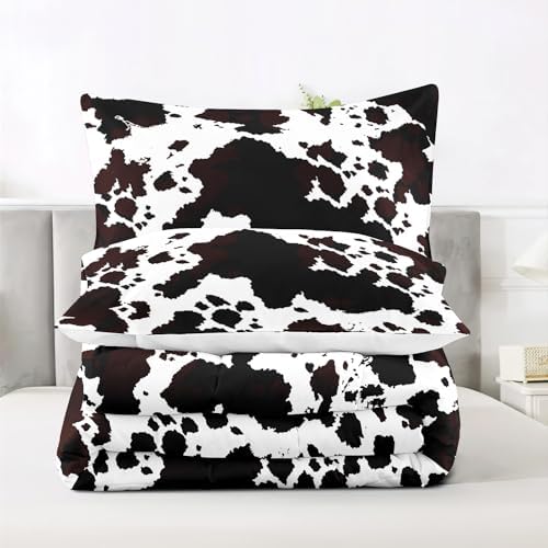 Cow Print Comforter Set - Western Decor Rustic Quilt 1
