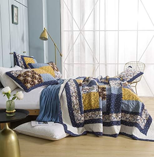 Tache Prewashed Cotton Patchwork Quilt Set California King