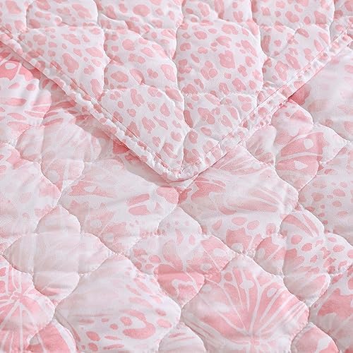 Betsey Johnson Quilt Set Butterfly Ombre Pink Queen