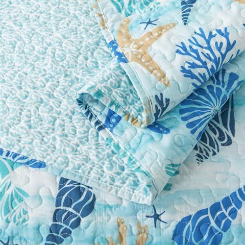 Travan Coastal Quilt Queen Size Set 1